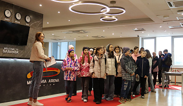 Мордовия Арена принимала юных спортсменов из Белгородской области